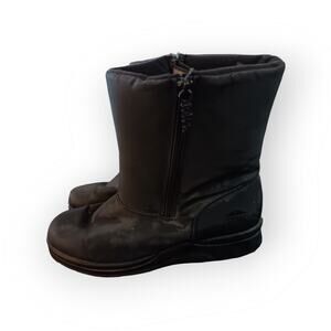 Totes double zipper all weather boots size 8